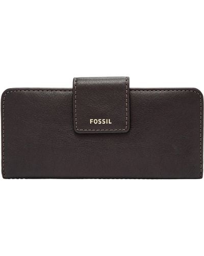 Fossil Madison Leather Clutch - Black