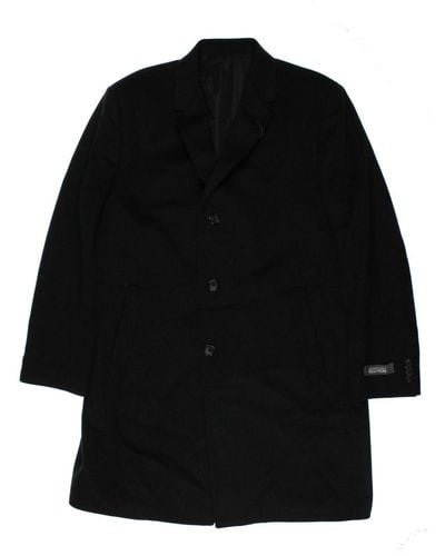 Kenneth Cole Wool Lined Car Coat - Black