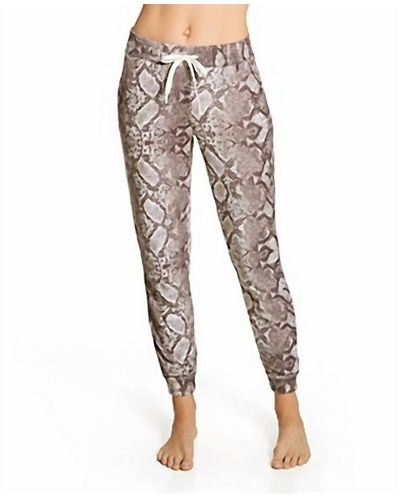 Pj Salvage Snake Bite Feather Knit jogger - Natural
