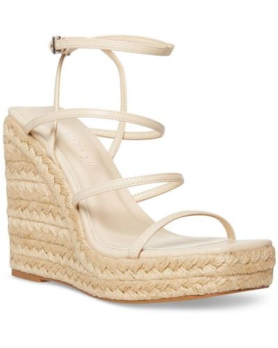 Madden Girl Hillarie Wedge Strappy Espadrilles - Natural