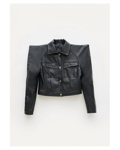 WILD PONY Vegan Leather Jacket - Black