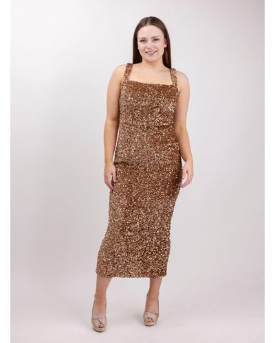 BeReal Kylie Sequin Dress - Natural