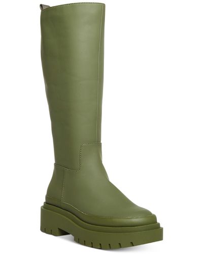 Steve Madden Magicc Padded Insole Tall Knee-high Boots - Green