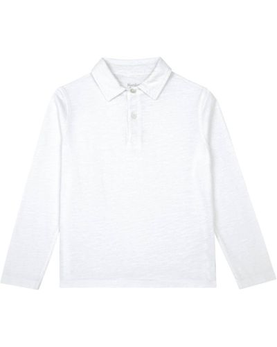 Hartford Long Sleeve Polo - White