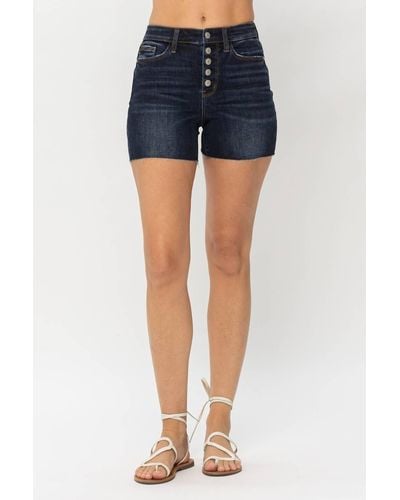 Judy Blue Seize The Day Shorts - Blue