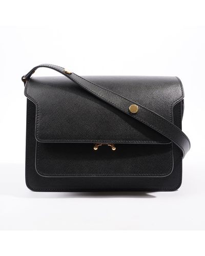 Marni Trunk Shoulder Bag Leather - Black