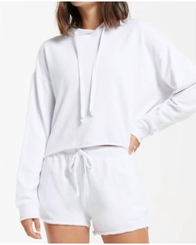 Z Supply Gia Washed Hoodie - White