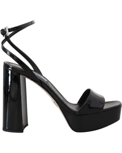 Prada Elevate Your Elegance With Glossy Black Heels