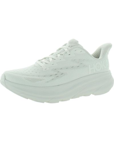 Hoka One One Clifton 9 Fitness Workout Running Shoes - Blue