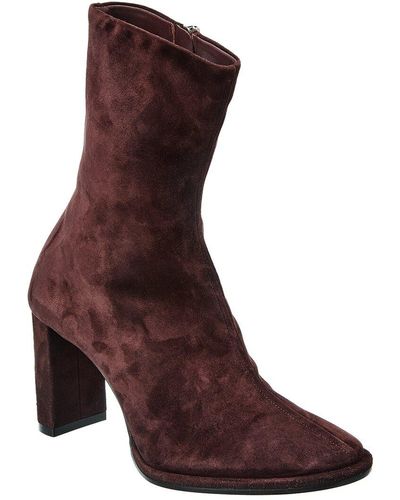 The Row Teatime Suede Boot - Brown