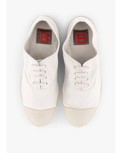 Bensimon Lace Up Tennis Shoe - White