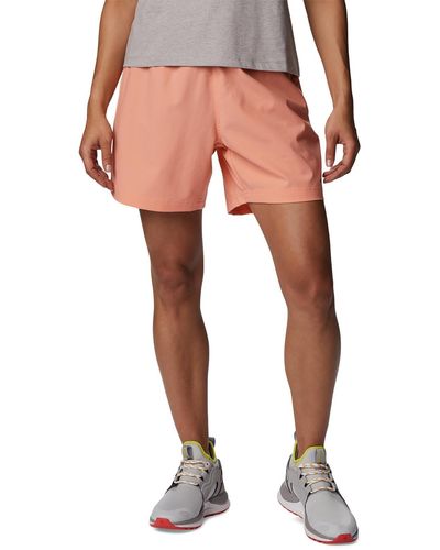 Columbia Stretch Polyester Casual Shorts - Pink