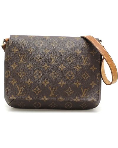Louis Vuitton Musette Tango Canvas Shoulder Bag (pre-owned) - Gray