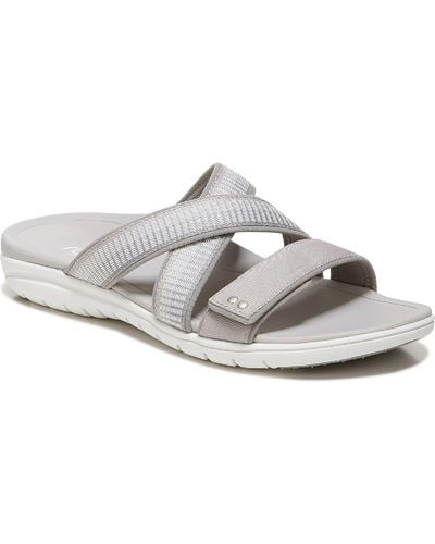 Ryka Sage Slip On Casual Slide Sandals - White