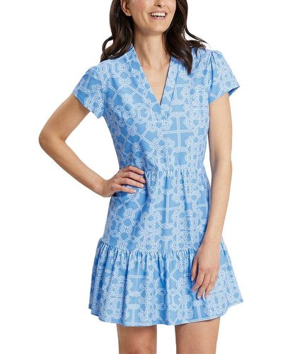 Jude Connally Ginger Fit & Flare Dress - Blue
