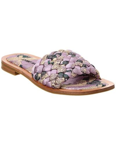 Johnny Was Woven Crane Sandal - Pink
