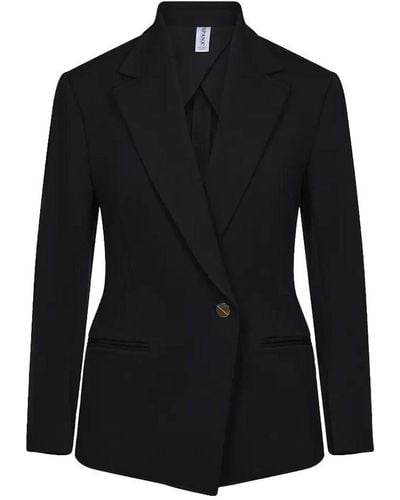 Spanx Ponte Perfect Asymmetric Tailored Blazer - Black