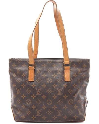 Louis Vuitton Cabas Piano Monogram Shoulder Bag Pvc Leather - Brown