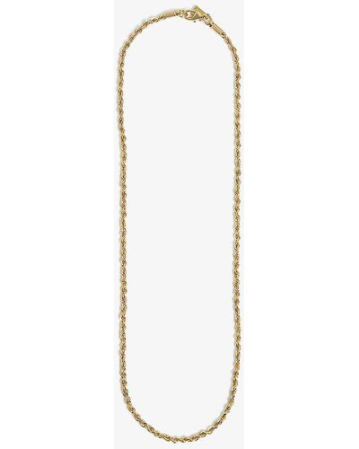 Crystal Haze Jewelry Rope Chain Necklace - White