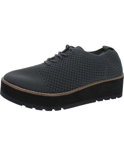 Eileen Fisher Eddy 2 Knit Padded Insole Oxfords - Black
