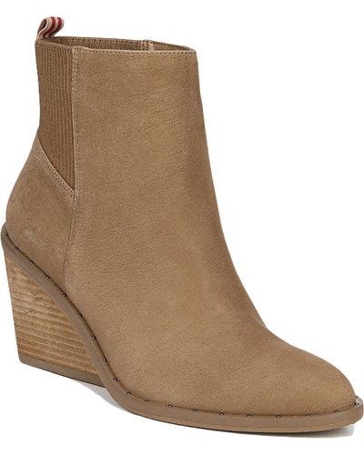 Dr. Scholls Mania Leather Booties - Brown