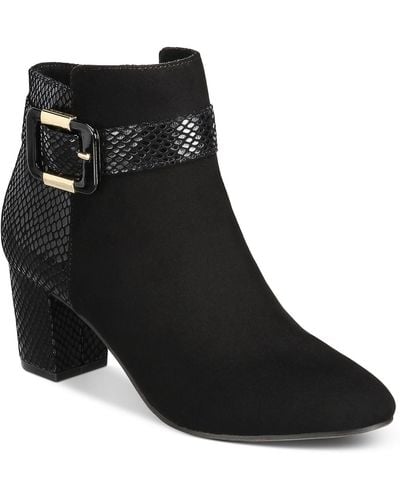 Karen Scott Ivyy Zipper Padded Insole Ankle Boots - Black