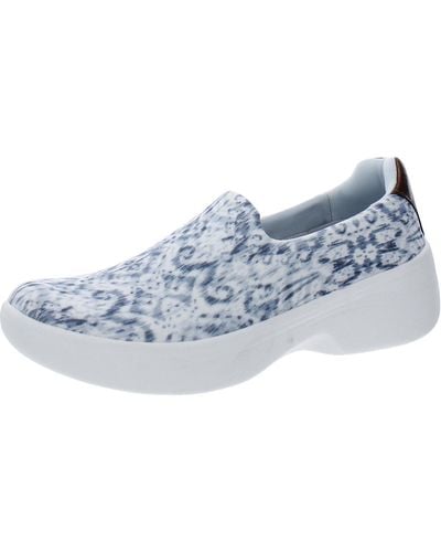 Bzees Easy Going Slip On Comfort Athletic And Training Shoes - Blue