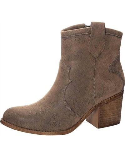 Dirty Laundry Unite Snake Ankle Booties - Brown
