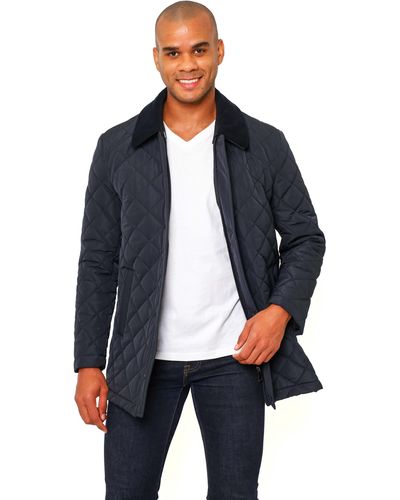 VELLAPAIS Drelux Quilted Jacket - Blue