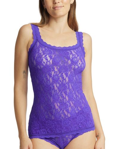 Hanky Panky Signature Lace Unlined Camisole - Purple