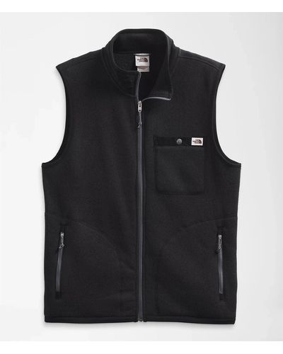 The North Face Gordon Lyons Nf0a5gl3ks Full-zip Vest Size Xl Ncl736 - Black