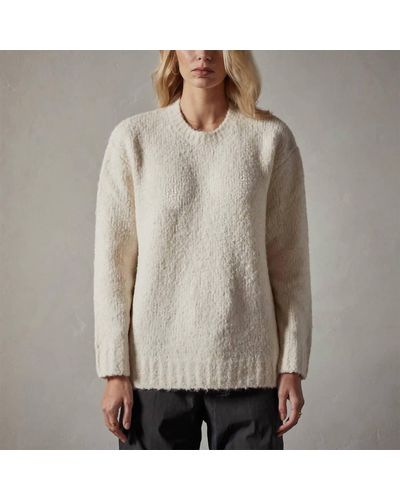 James Perse Summit Sweater In Bone - Gray