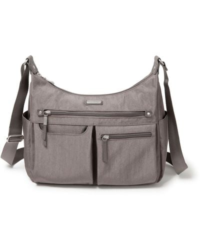 Baggallini Anywhere Large Hobo Handbag - Gray