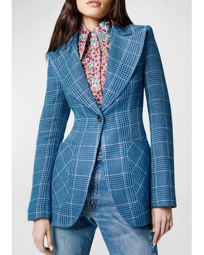 Smythe Patch Pocket Birkin Blazer - Blue