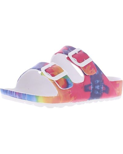 MIA Jasmin Slides Footbed Sandals - Pink
