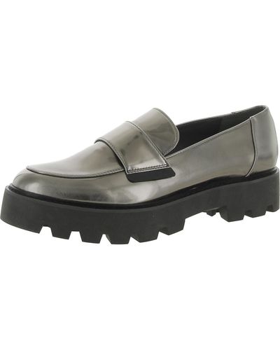 Franco Sarto Brindy Faux Leather Dressy Loafers - Gray