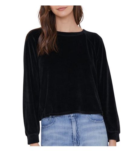 Bella Luxx Long Sleeve Raglan Pullover - Black
