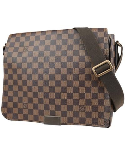 Louis Vuitton District Canvas Shoulder Bag (pre-owned) - Brown