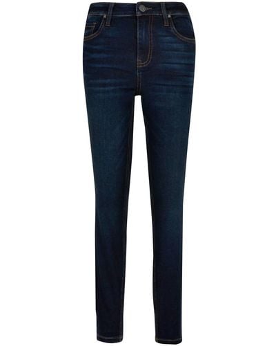 Kut From The Kloth Donna High Rise Fab Ab-ankle Skinny Jean In Dark Blue