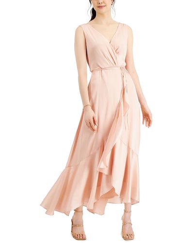 Taylor Satin Formal Evening Dress - Pink