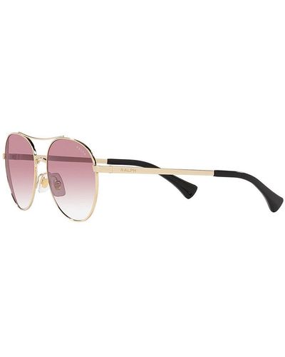 Ralph By Ralph Lauren Ra 4135 911677 55mm Round Sunglasses - Pink