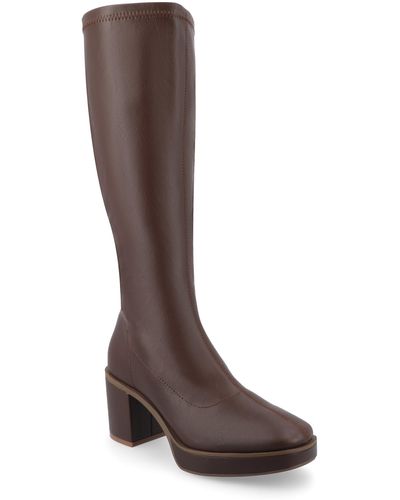 Journee Collection Collection Tru Comfort Foam Alondra Boots - Brown