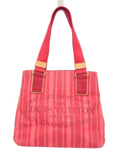 Louis Vuitton Plein Soleil Canvas Tote Bag (pre-owned) - Pink
