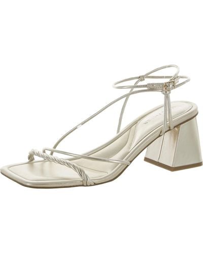 Marc Fisher Dressy Open Toe Strappy Sandals - Natural