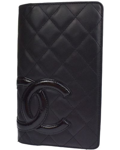 Chanel Cambon Patent Leather Wallet (pre-owned) - Black