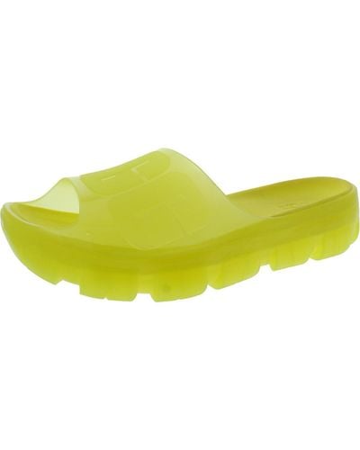 UGG Jella Pool Slip N Slide Sandals - Yellow