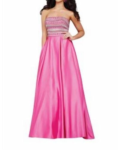 Jovani Embellished Strapless Ballgown - Pink