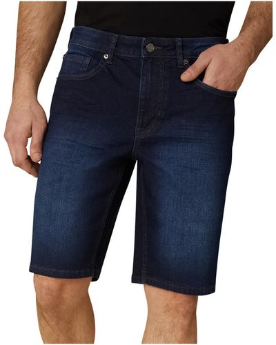 DKNY Regular Fit Jean Denim Shorts - Blue
