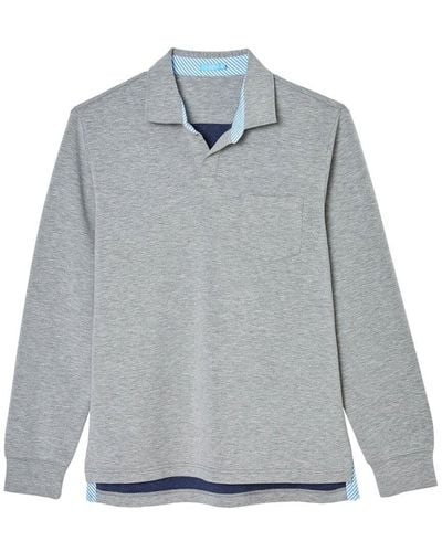 J.McLaughlin J. Mclaughlin Solid Flip Shirt - Gray