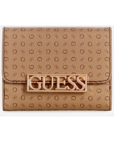Guess Factory Carrboro Logo Wallet - Natural